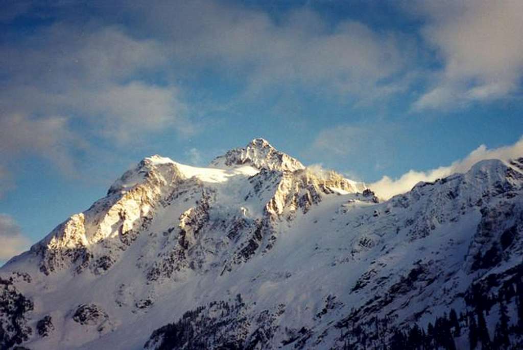 Mid January view of Shuksan.
