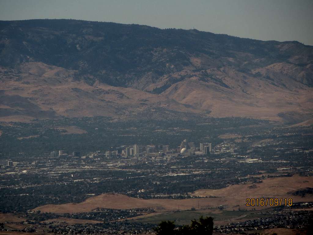 Downtown Reno from Spanish Springs Pk