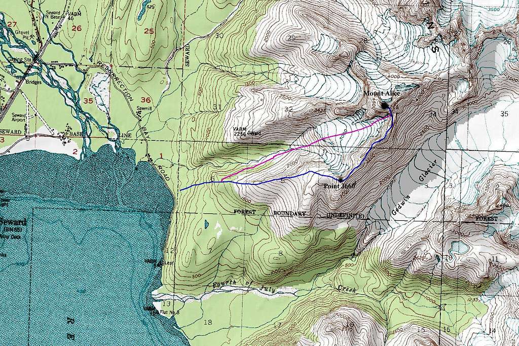 Mount Alice Map