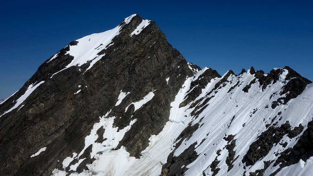 Mount Alice with the steep upper climb visible