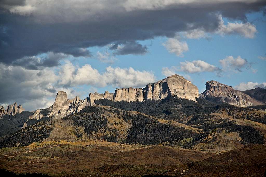 Chimney Rock and Courthouse Mountain