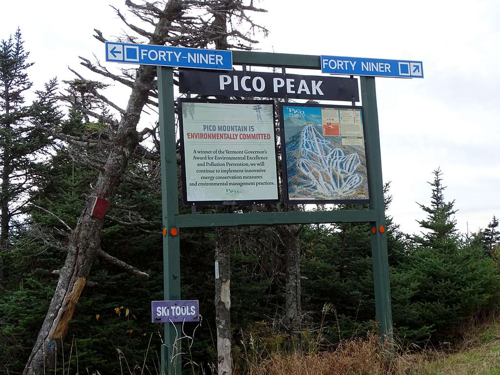 Pico Peak Sign