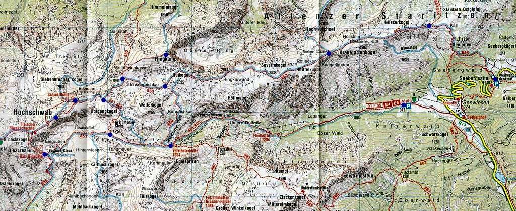 Hochschwab map