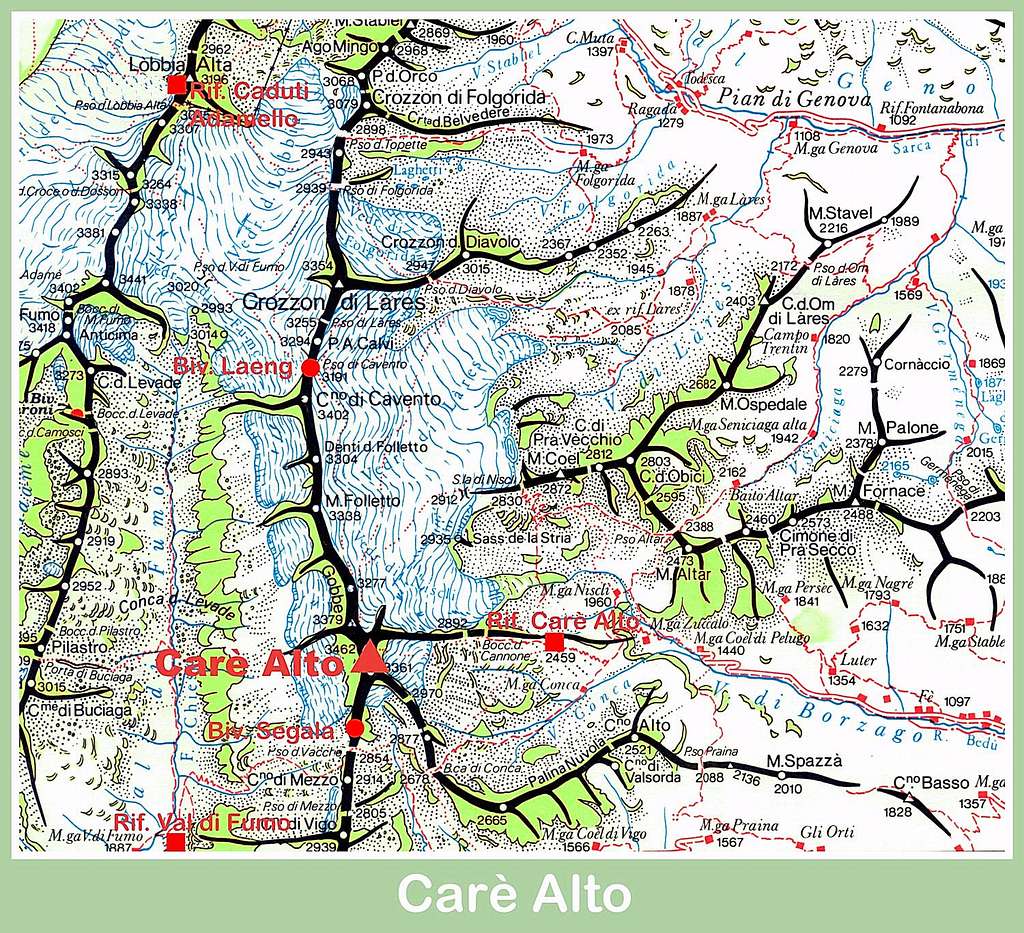 Carè Alto map