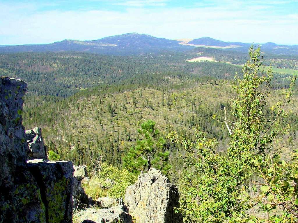 Custer Peak View of Terry Peak