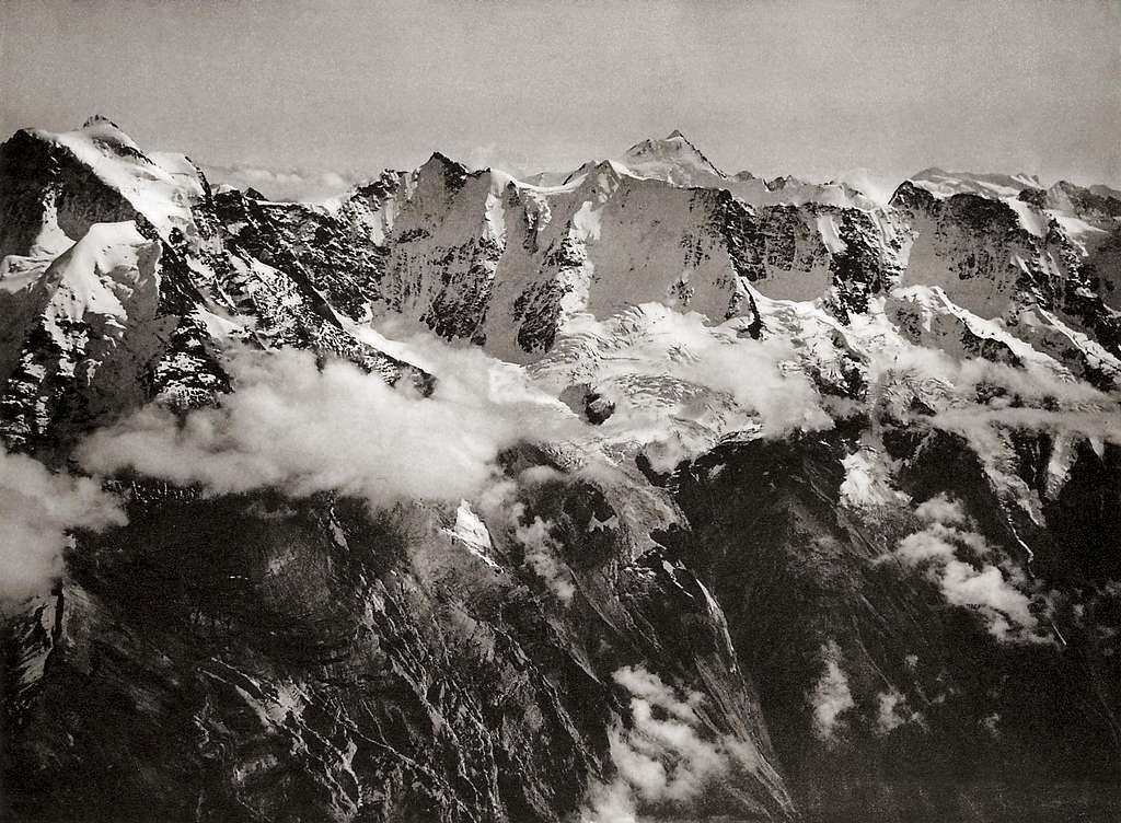 Aletschhorn and Jungfrau - Grosshorn