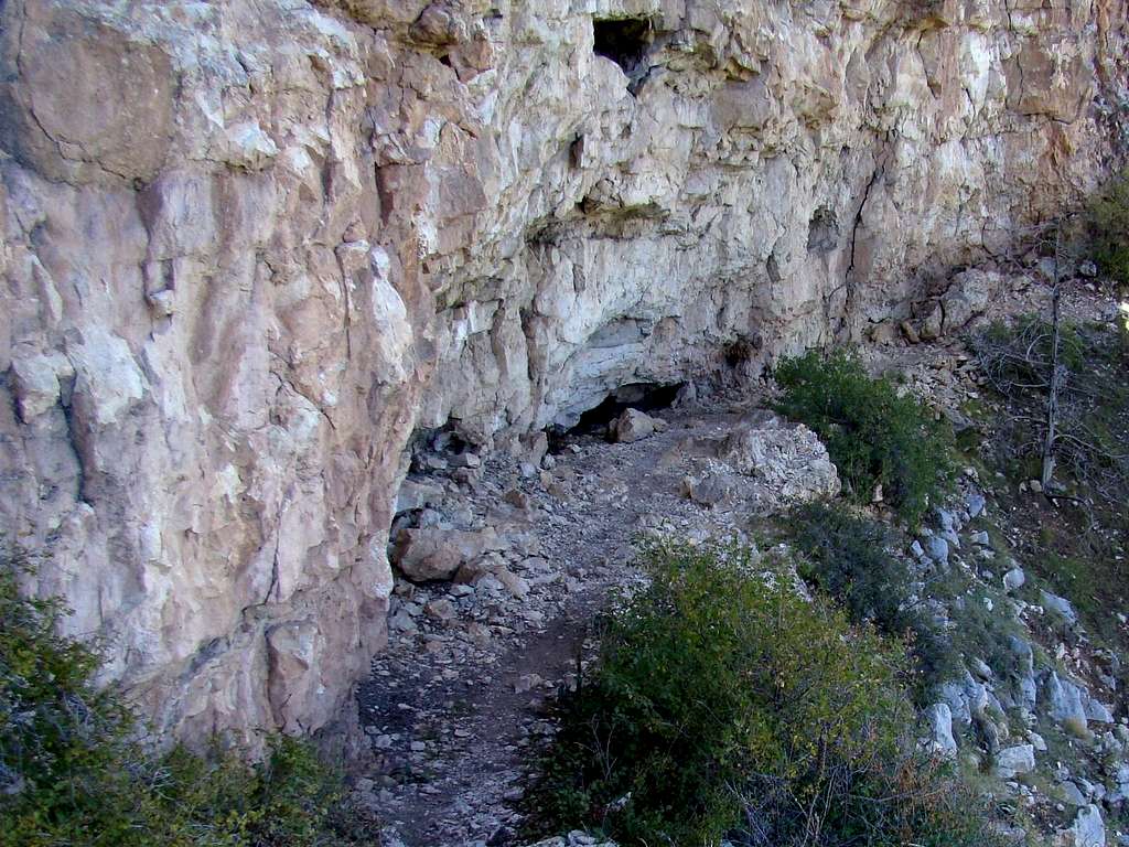 Narrow Trail Below the Canyon Rim
