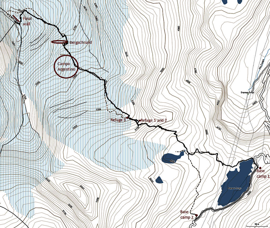 Annotated topo map