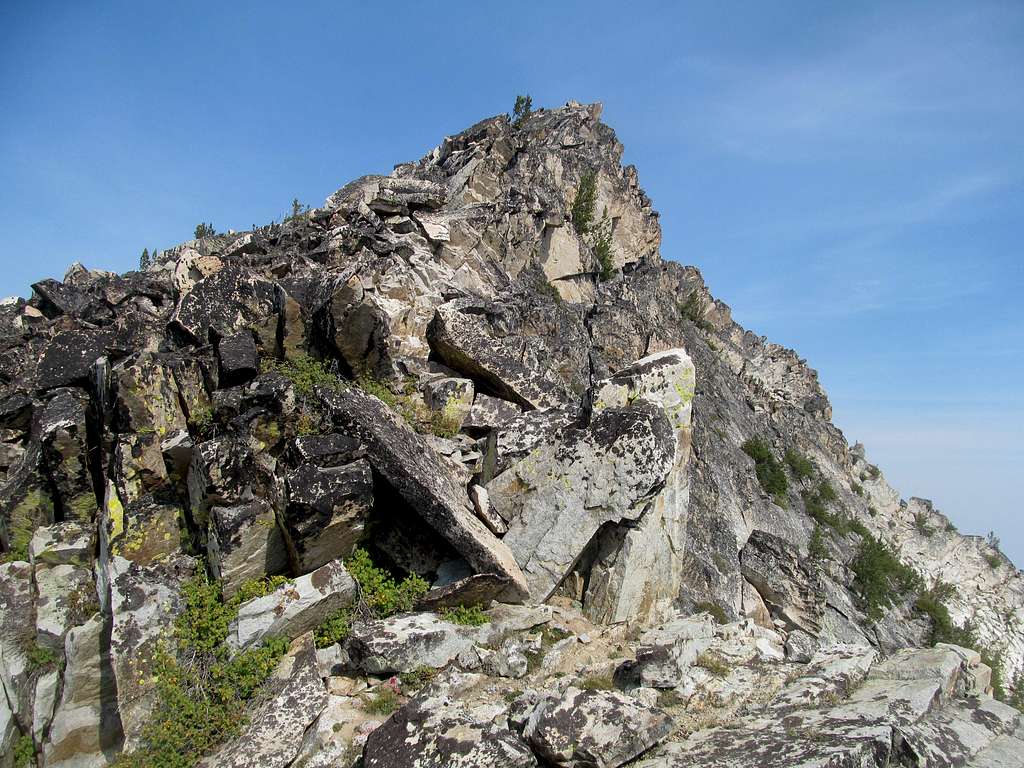 approaching McGuire summit