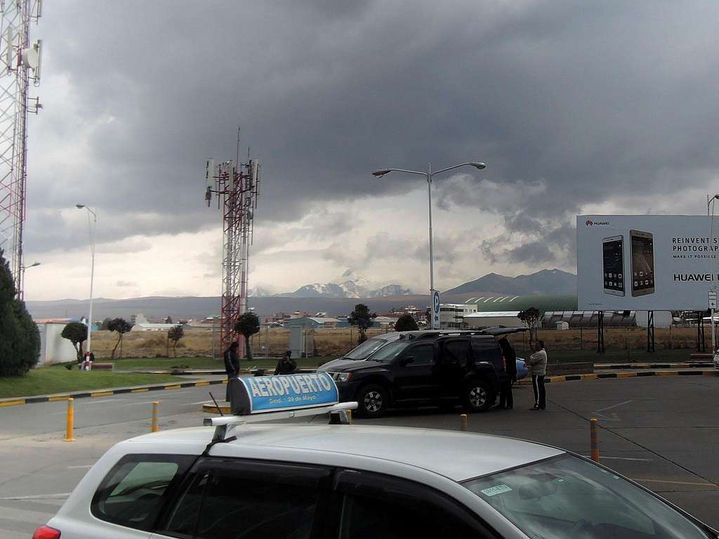 Huayna Potosi from El Alto airport