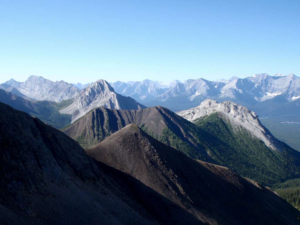 North aspects of Opoca Peaks and Gap Mtn.