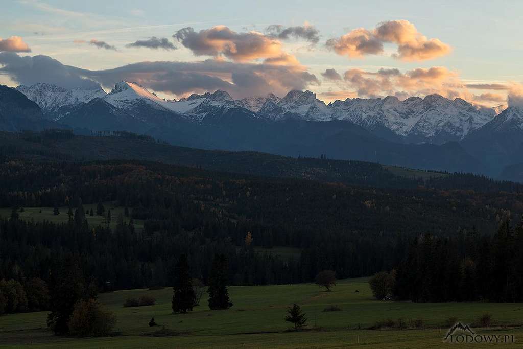 October evening over Tatras