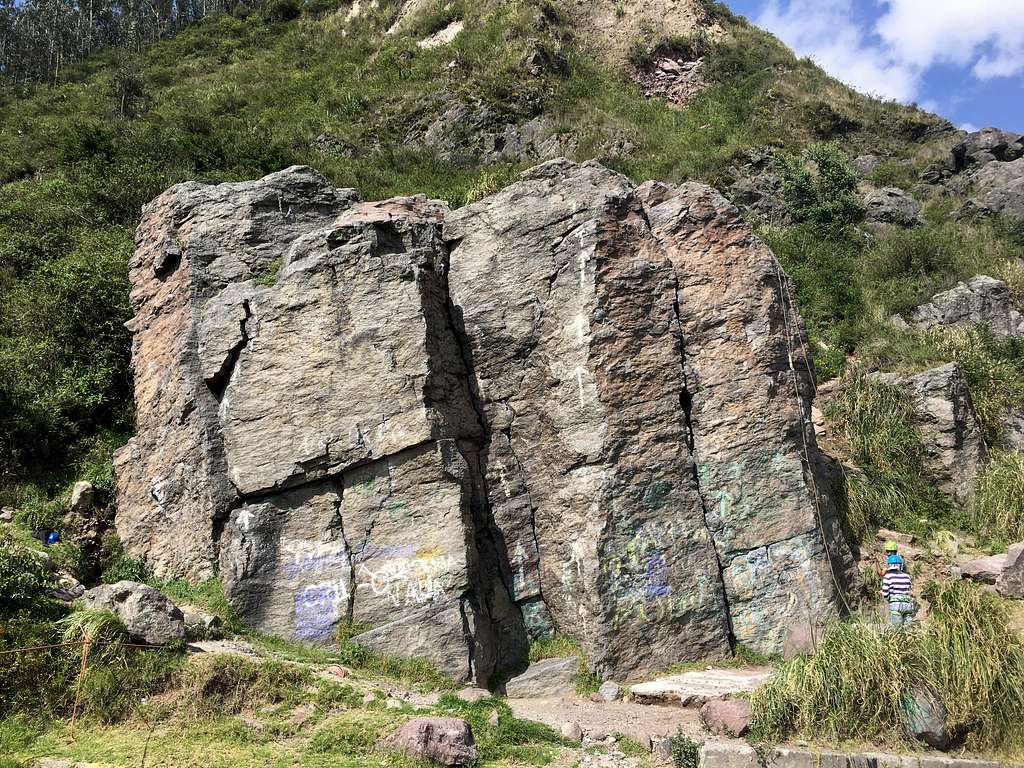 Largest of the rocks, roadside.