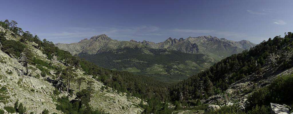 Looking from Val Colga to the Haut Corse Main Ridge