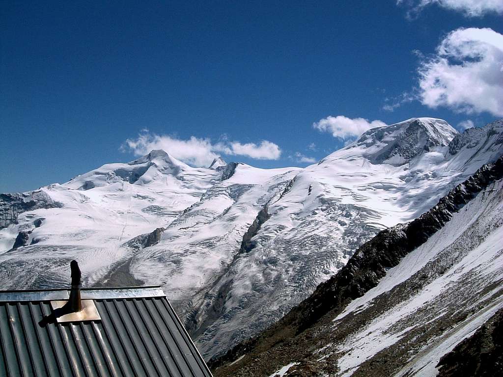 Allalinhorn and Alphubel from Mischabel Hut