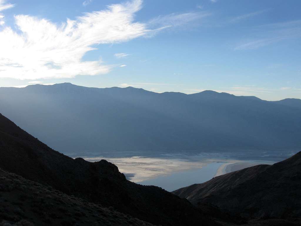 Lake Manly Below Telescope Peak in the Late Afternoon Light