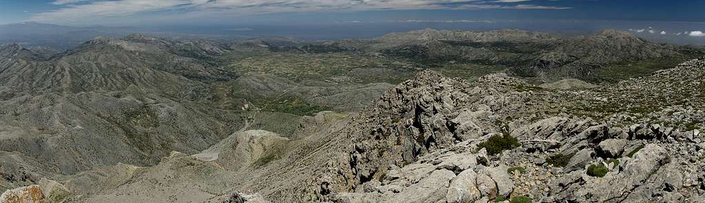 The Lasithi Plateau as seen from Spathi