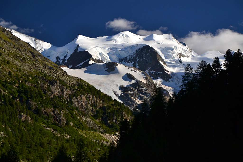 The Bellavista (3883 m) in the Bernina group
