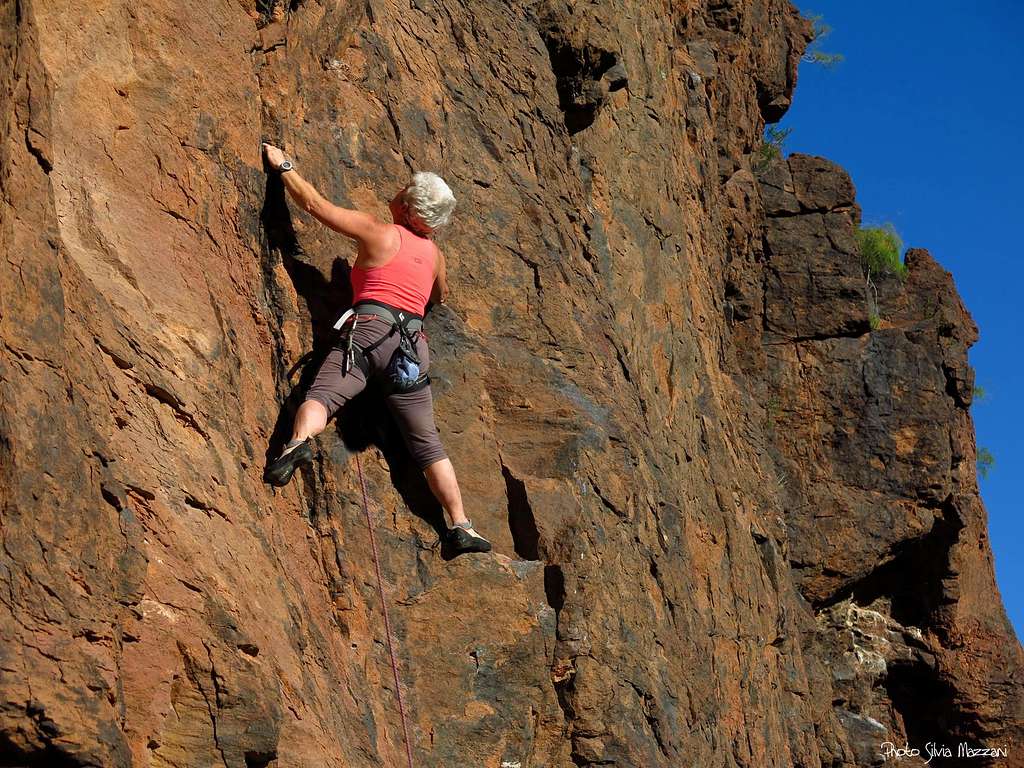 Rock climbing at Fataga, Gran Canaria