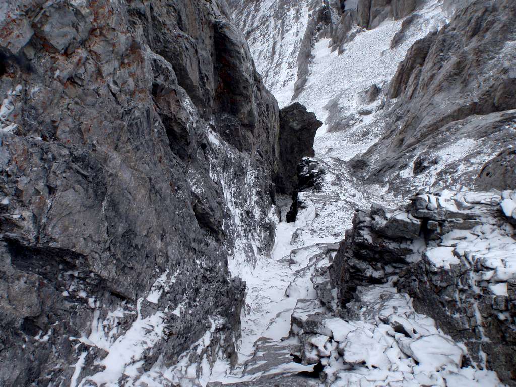 Looking down 5.6 gully from station