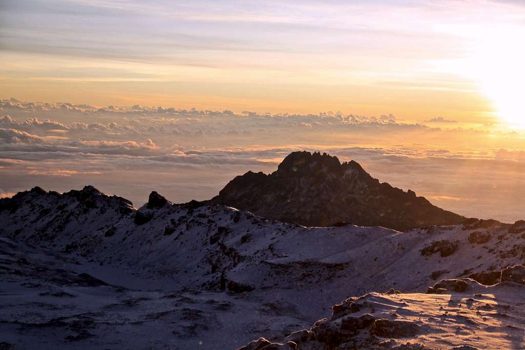 Kili crater and Mawenzi