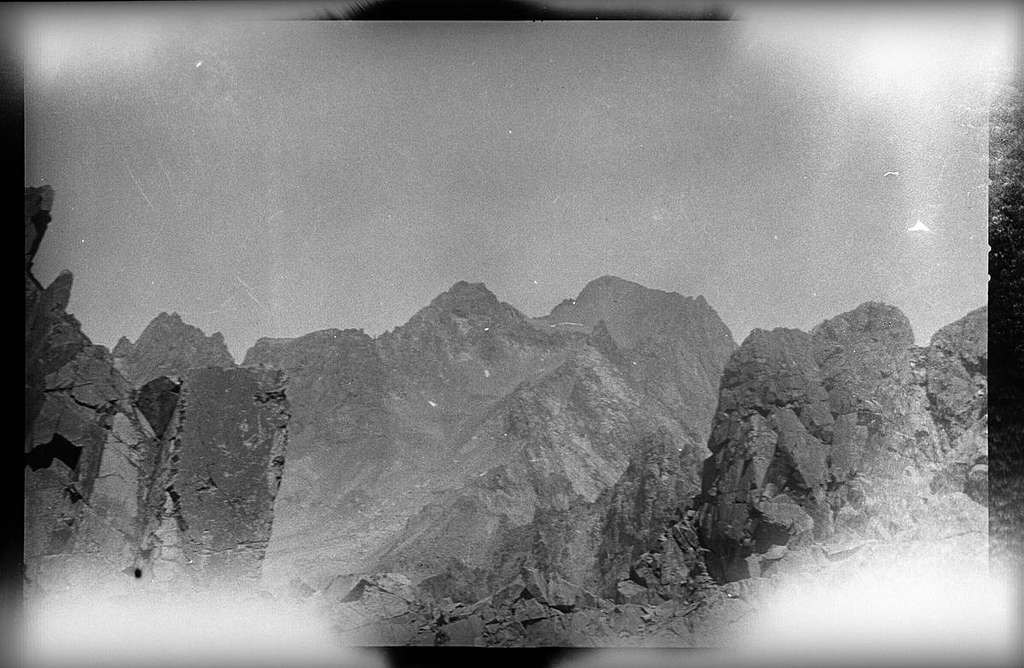 Mt Ritter from Minarets 1931