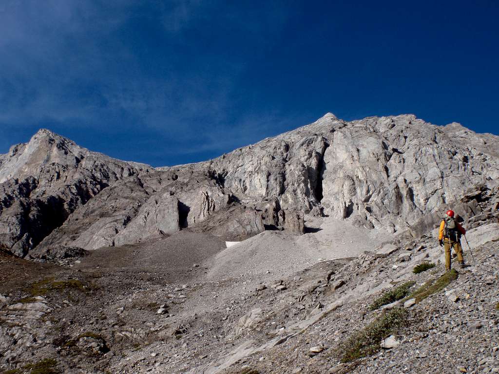 View up basin from mid point