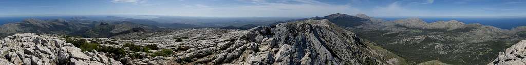 360° summit panorama from Puig Tomir