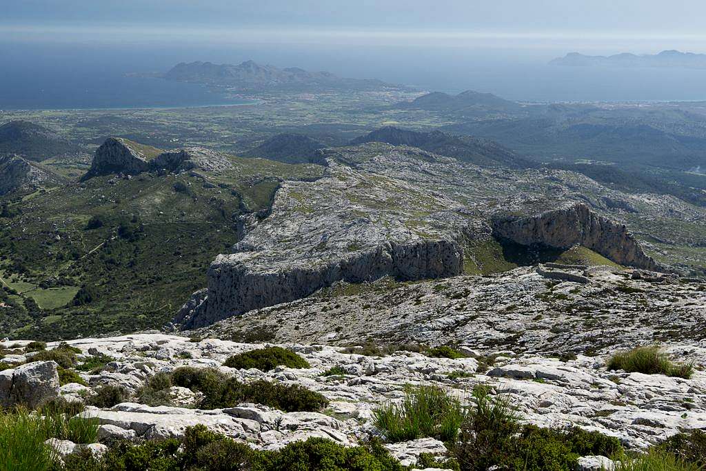 Karst view towards Alcudia Peninsula