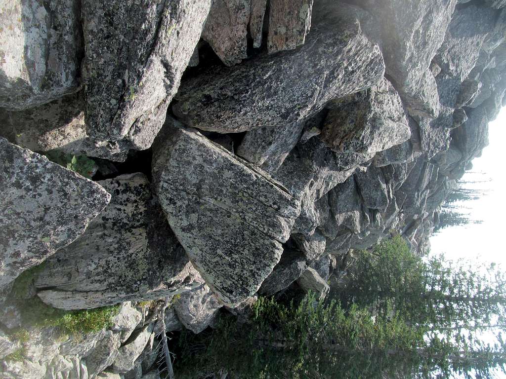 a loose boulder section