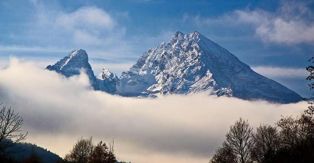 His Majesty, the Watzmann, throning above the clouds