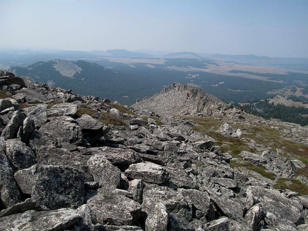 views descending into NW bowl