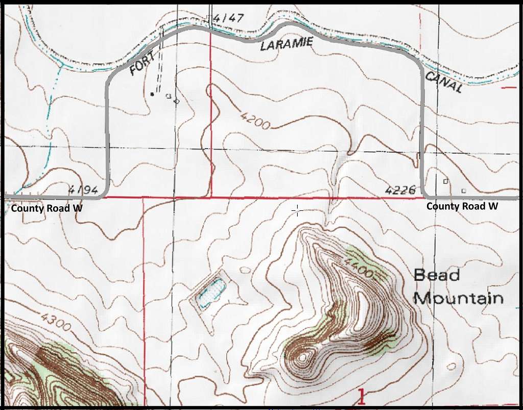 Bead Mountain Map