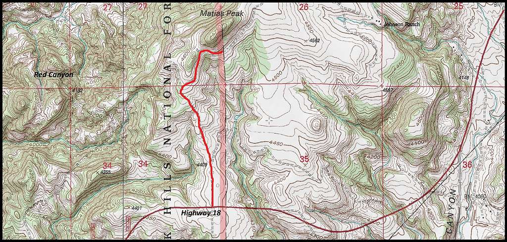 Matias Peak Map
