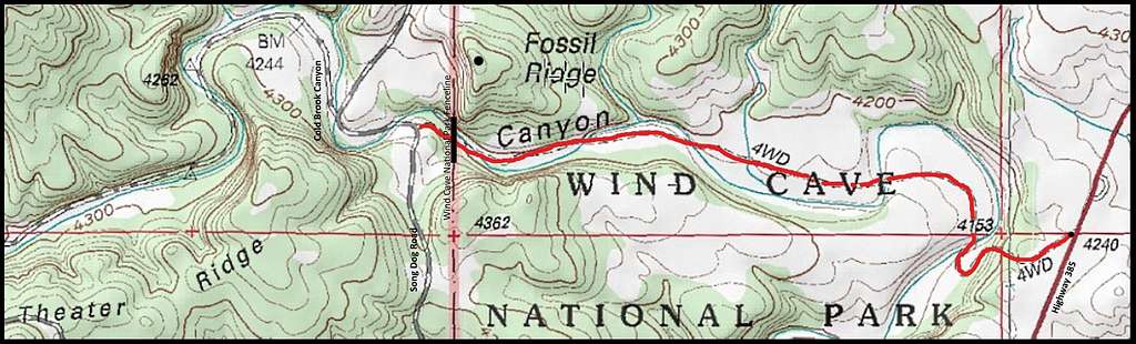 Fossil Ridge Routes Map