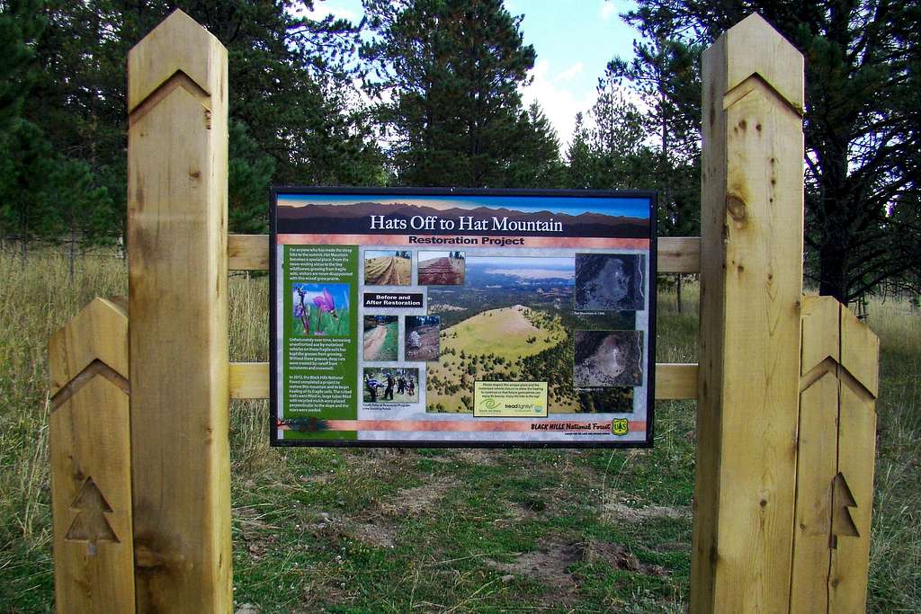 Hat Mountain Reclamation Sign