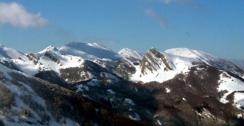 Pumacioletto summit view in winter