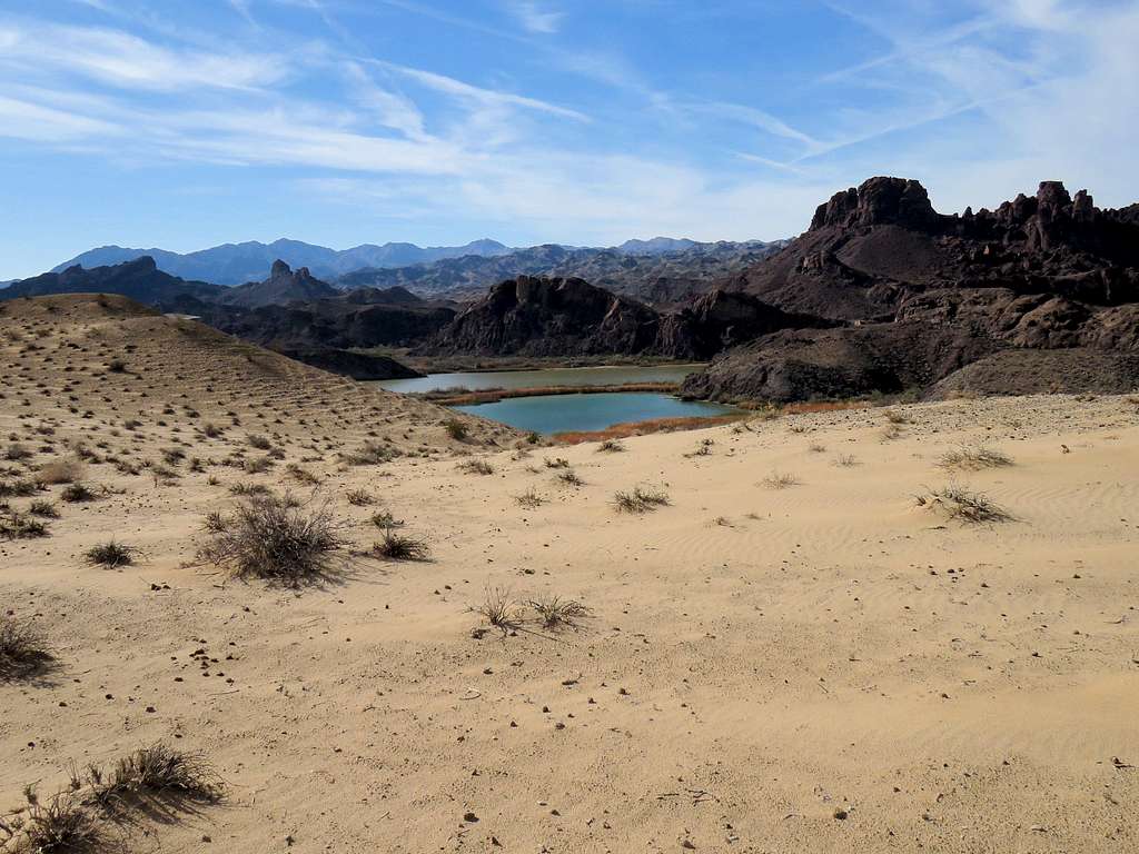 Lake Havasu and Topock Gorge from the sand dunes