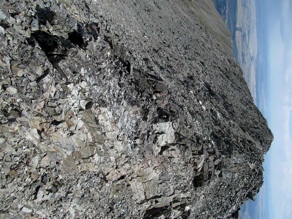 descending Crazy E Ridge