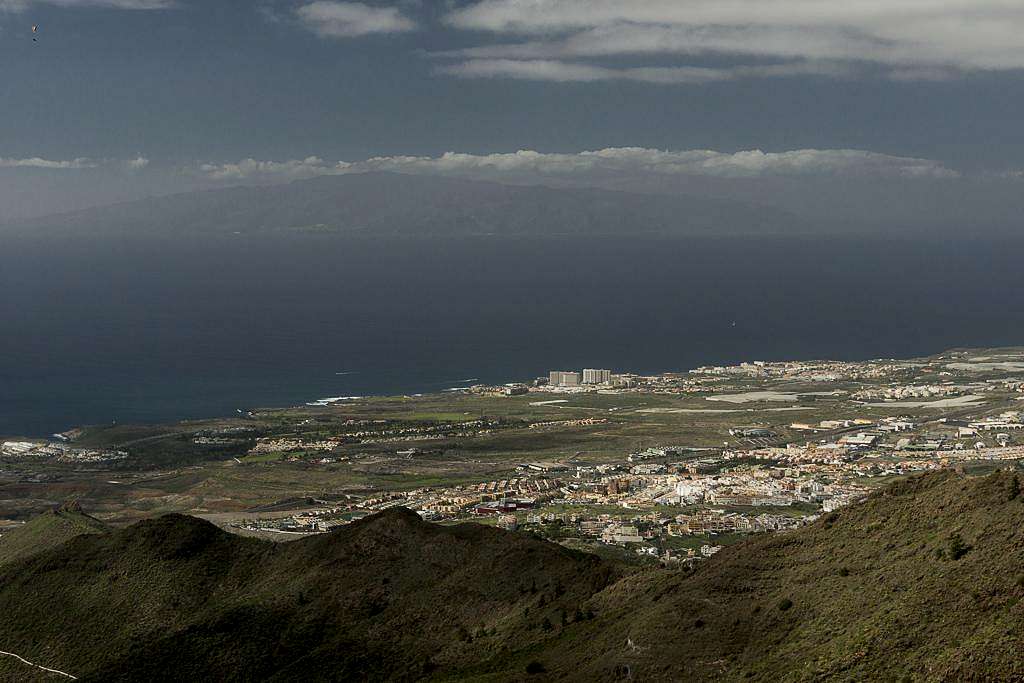 La Gomera above Tenerife's south coast