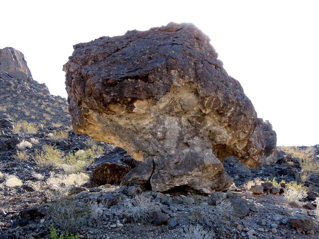 Huge mushroom rock