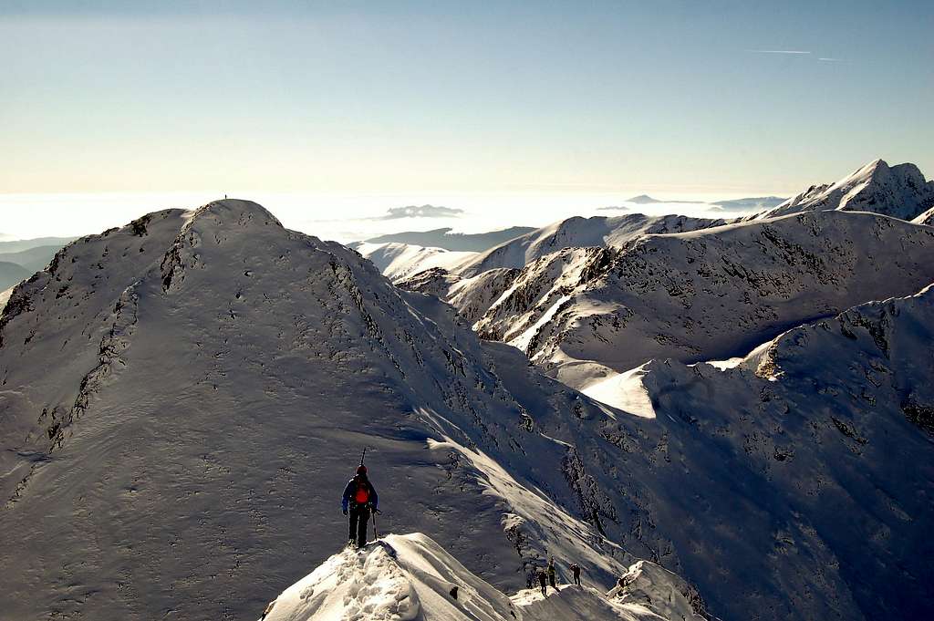 Vaiuga peak NW ridge 2443m
