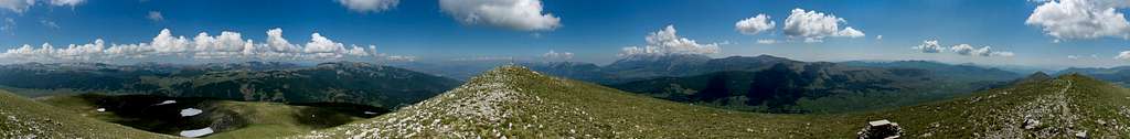 360 summit panorama Monte Rotella