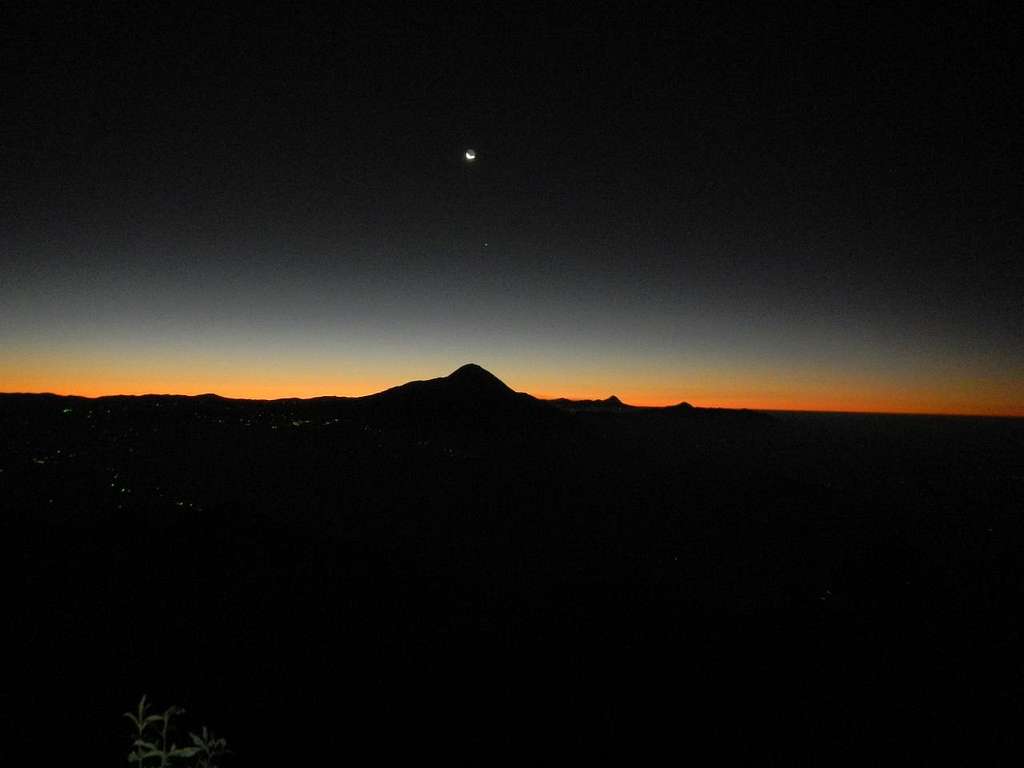 Moon Over Tajumulco