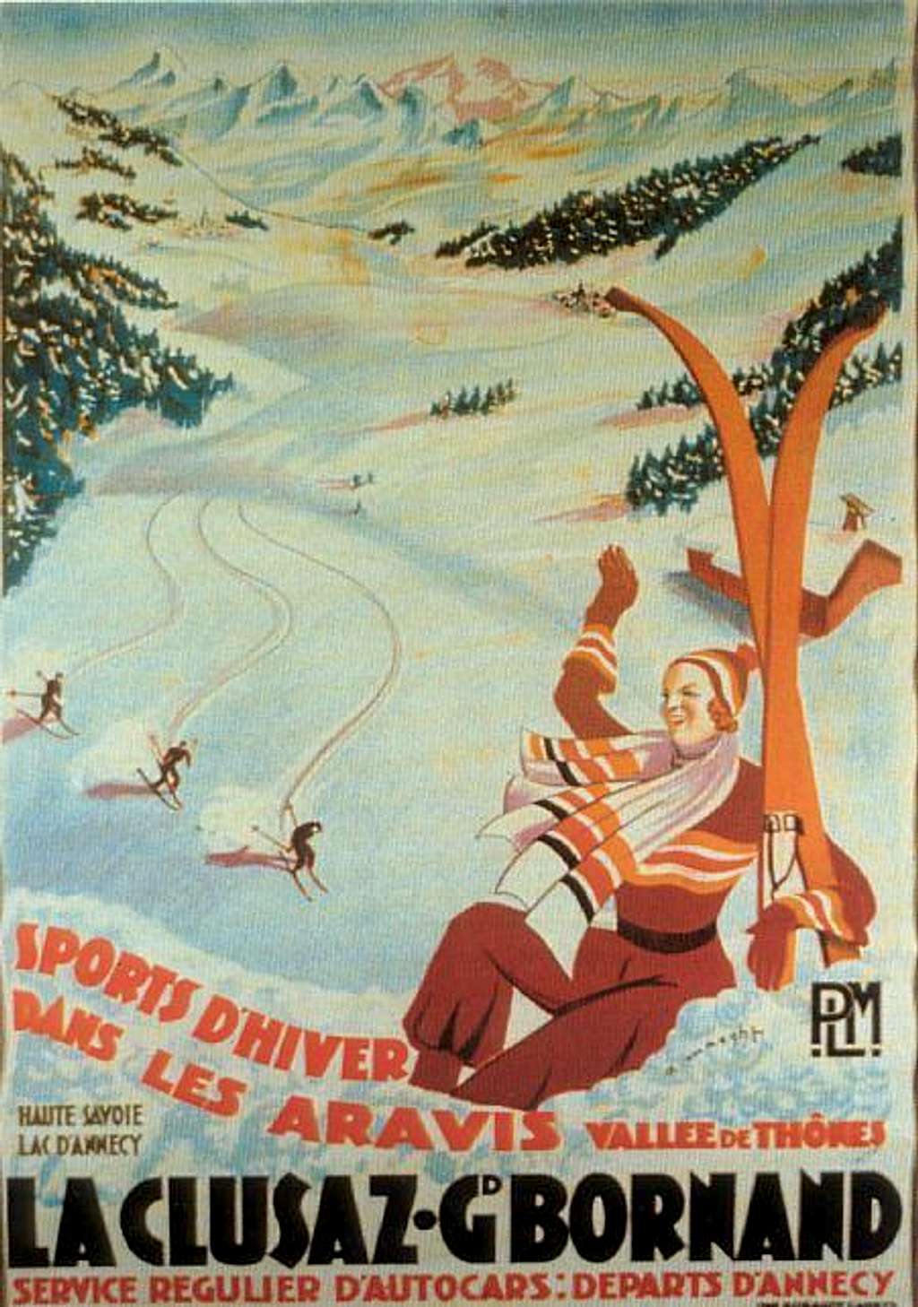 Old poster with Pointe Percée...