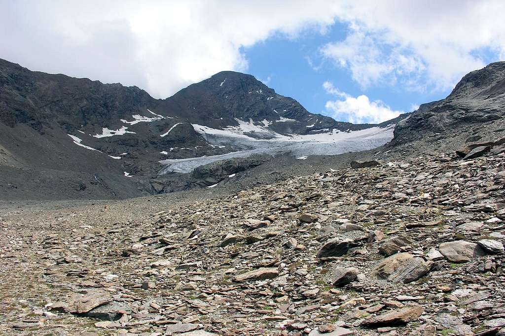 Punta Tersiva above Doreire/Tessonet Glacier 2005