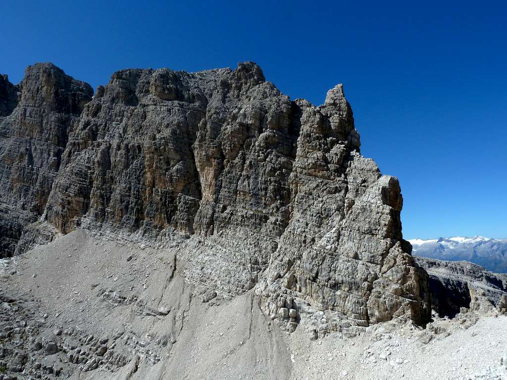 Campanili dei Camosci and Bocchetta dei Camosci on the right