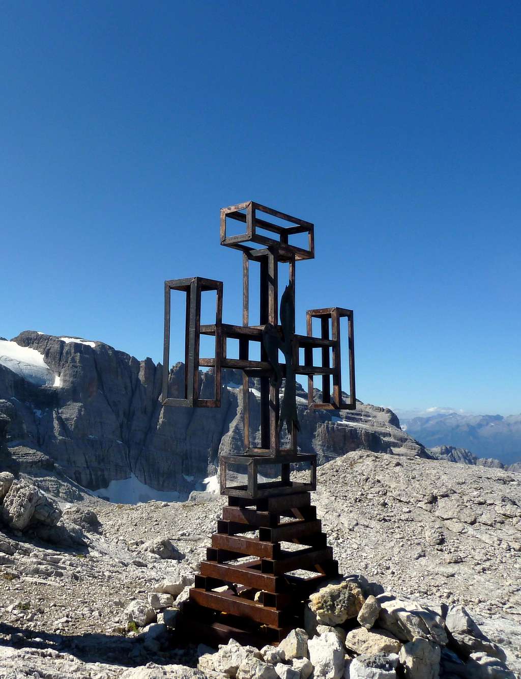 Cima Grostè summit cross