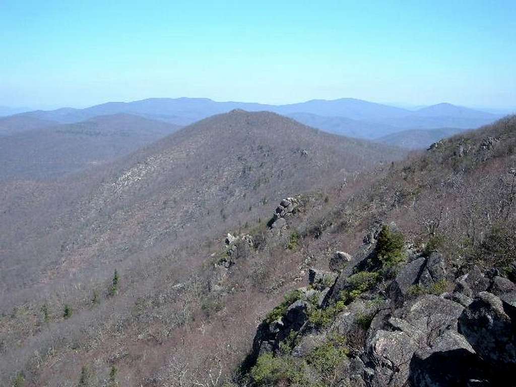 Mary's Rock from the summit...