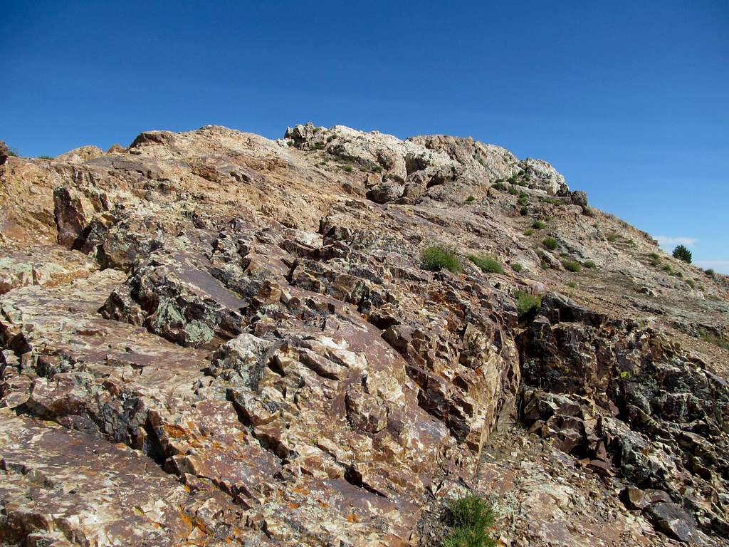 cool rocks just below summit